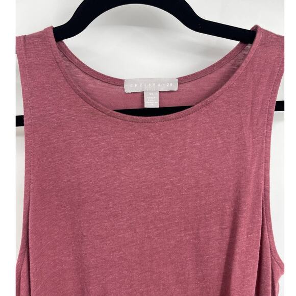 Chelsea28 Womens Purple Pink Asymmetrical Tank Dress Sleeveless Midi Size XS - Picture 5 of 12